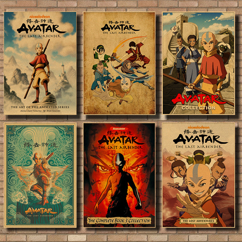 Vintage kraft paper Posters and Prints Avatar The Last Airbender