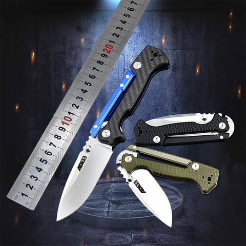 AD15 tactical folding knife M390 blade carbon fiber handle handle outdoor survival fruit fixed knife self-defense camping knife ► Photo 1/6