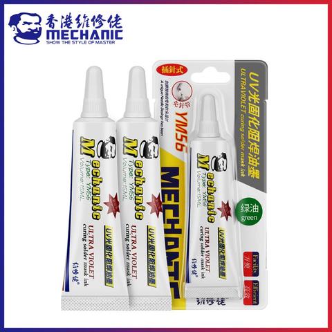 MECHANIC 15ml 6 Colors Rainbow Pin Type UV Curing Solder Mask Ink Welding Oil BGA PCB Soldering Paint Prevent Corrosive Arcing ► Photo 1/6