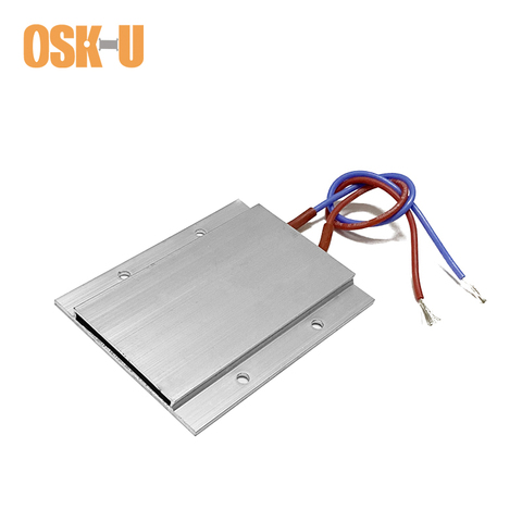 12V PTC Heater Element 77x62x6mm Aluminium Cover Electric Heating Plate Thermostat 70/110/200 Celsius Degree for Dehumidifier ► Photo 1/2
