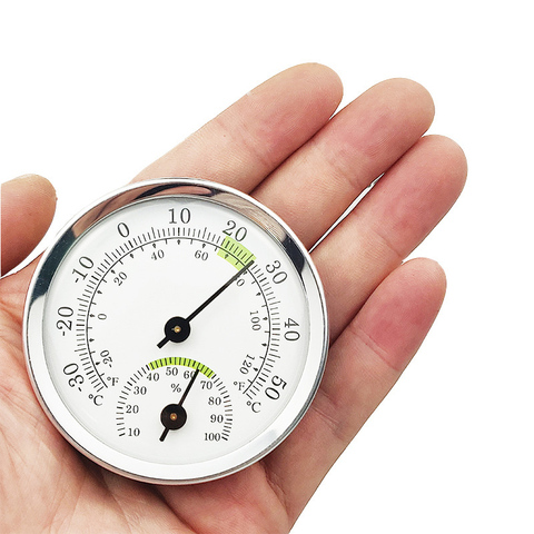 Mini Pointer Thermometer Hygrometer Room Humidity Temperature Meter Gauge
