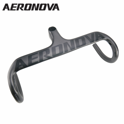 AERONOVA Bicycle Integrated Handlebar NO LOGO Black UD Matte Carbon Road Bike  Handlebar For Cycling ► Photo 1/6