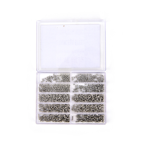 Universal 1000pcs Tiny Precision Screws For Watch Eyeglass Glasses Phone Tablet Repair Tool Set Kit Wholesale with box ► Photo 1/6