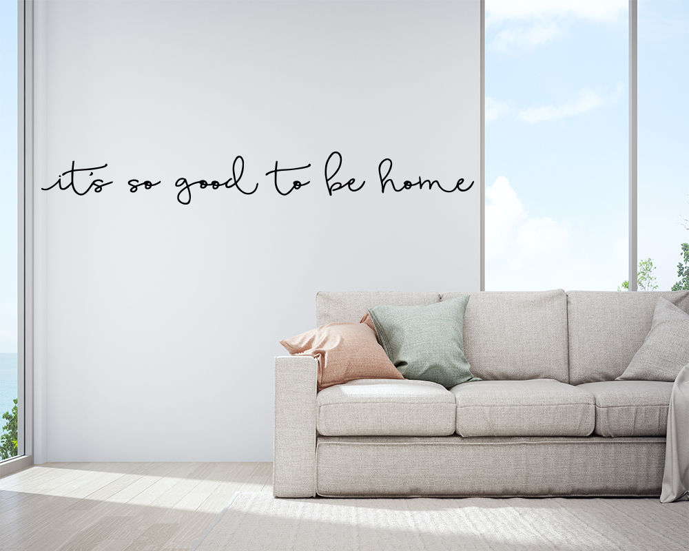 It\'s So Good To Be Home Quotes Phrase Wall Sticker For Bedroom ...