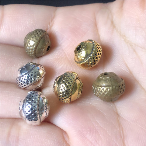 10pcs round metal beads connectors for jewelry making DIY handmade bracelet necklace accessories materials wholesale ► Photo 1/6