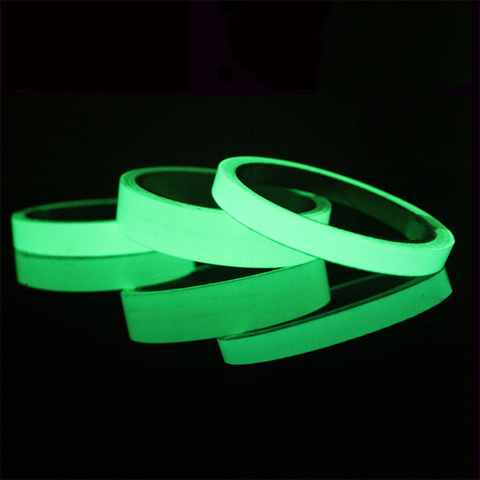 3M 10M 10/15/20mm Luminous Tape Night Vision Glow In Dark Self-adhesive Warning Tape Safety Security Home Decoration Tapes ► Photo 1/5