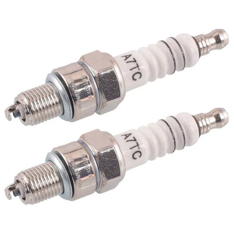 2Pcs Metal Spark Plug A7TC 10mm Fit for Dirt Bike Moped GY6 50cc-150cc Scooter ► Photo 1/6