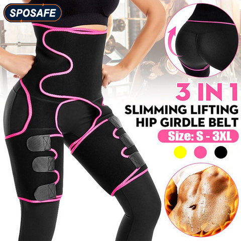 Body 3-in-1 Waist and Thigh Trimmer for Women Weight Loss Butt Lifter Waist Trainer Slimming Support Belt Hip Raise Shapewear ► Photo 1/6