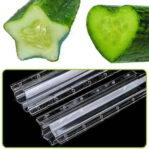 1pc Cucumber Shaping Mold Five Pointed Star Shape Heart-shaped Garden Vegetable Growth Forming Mould Kitchen Cooking Tools ► Photo 1/6
