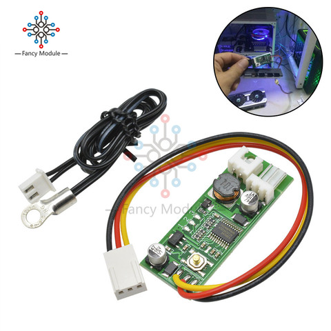 diymore DC 12V Temperature Controller Denoised Speed Controller ON/OFF for PC Fan/Alarm Board Module With Wired Cable ► Photo 1/6