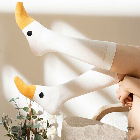 Woman's Christmas socks Creative Aksu Goose Head Socks Cute Sport  Happy Funny Cotton Sock for girl ► Photo 1/5