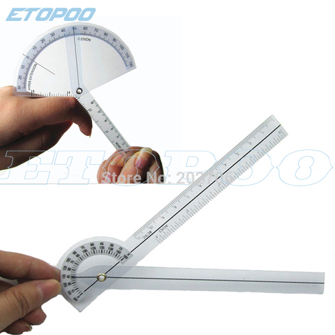 1set  fingder goniometer + 17CM Medical Goniometer plastic protractor 180 degree angle ruler finger ruler medial ruler ► Photo 1/6