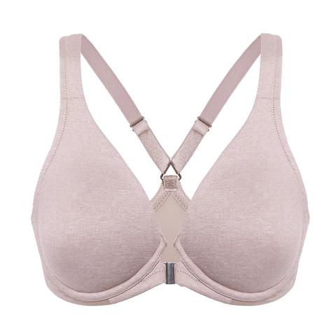 Women's Plus Size Full Coverage Underwire Support Unlined Plunge Racerback Front Closure Bras ► Photo 1/6