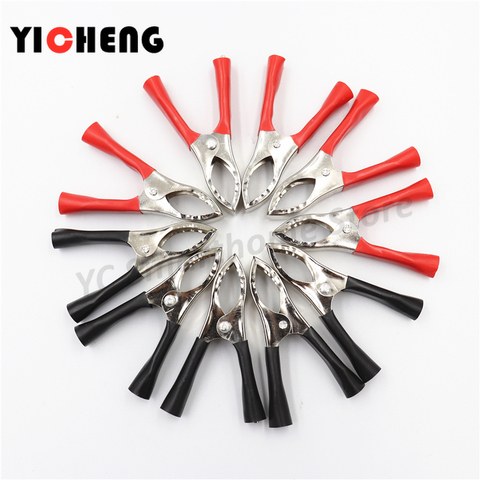 5Pcs red 5Pcs black 70MM Car battery fire clips High current alligator clips Large emergency battery clips Wire clips 50A ► Photo 1/6