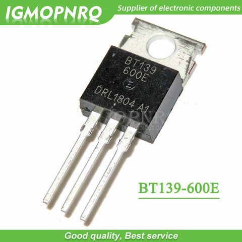 10pcs BT139-600E BT139 BT139-600  600V 18A Triacs RAIL TRIAC TO-220  new original ► Photo 1/1