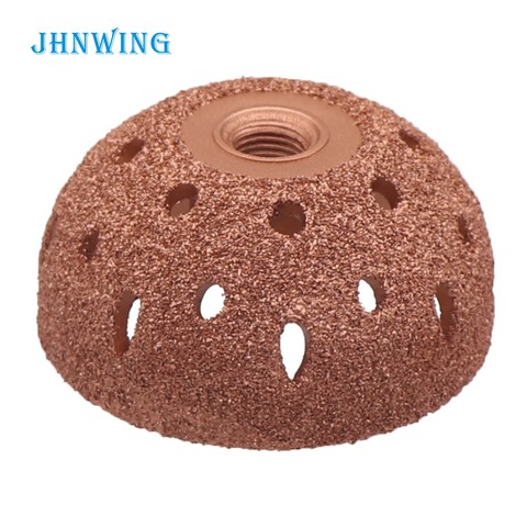 1pc Large Buffing Wheel Tungsten Carbide Rasp / Contour Cup w/ Arbor Adaptor Wheel Grind Ball Rasp Woodworking Tire Repair Tool ► Photo 1/6