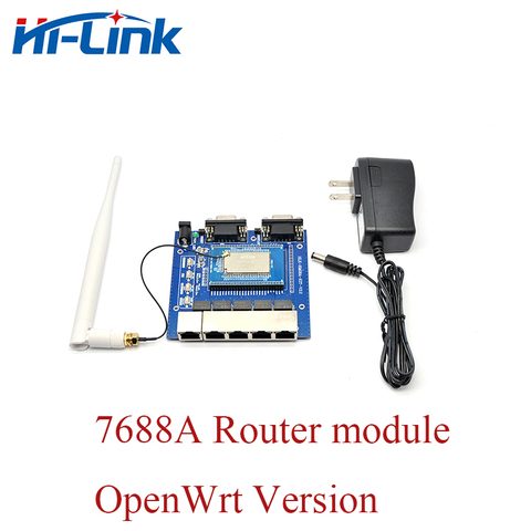 Free Shipment Hi-Link Wifi Router module MT7688AN Chipset HLK-7688A Test kit Openwrt Router module ► Photo 1/6