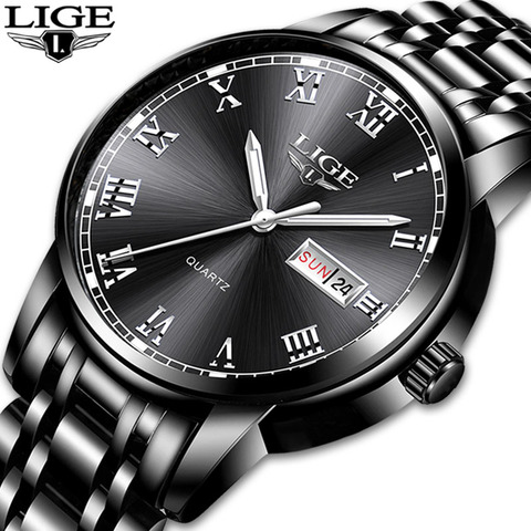 2022 LIGE Top Brand Luxury Men's Watch Waterproof Date Clock Male Sports Watches Men Quartz Casual Wrist Watch Relogio Masculino ► Photo 1/6