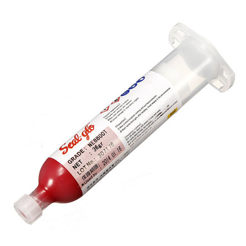 1pc SMD SMT BGA IC Stencil Paste Dispenser Red Glue PCB Reflow Masking 30ml/40g ► Photo 1/6