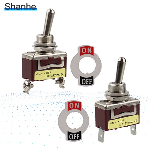 12mm toggle switch on-off  15A 250VAC ► Photo 1/6