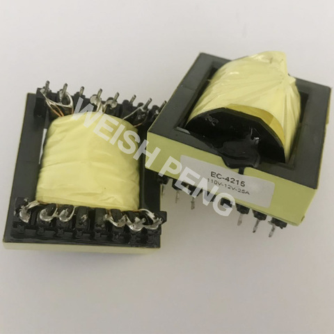 EC42/15 Pure copper ERL42/15 horizontal flyback transformer Power transformer for 3000W inverter DC12V AC110V 25A ► Photo 1/2