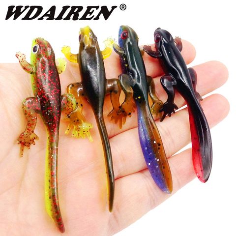 6pcs/Lot Fishing Lifelike Insect Soft Lures 8cm 3.5g Worms Silicone Jig Wobblers Artificial Baits Fishy Smell Tackle Swimbaits ► Photo 1/6