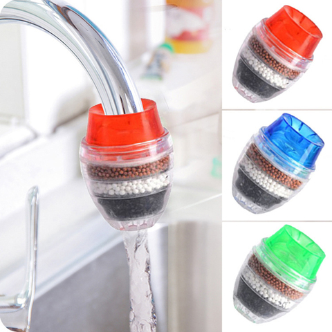 Kitchen Faucet Tap Water Purifier for Household 5 Layers Water Purifier Filter Activated Carbon Filtration Mini Faucet Purifier ► Photo 1/6