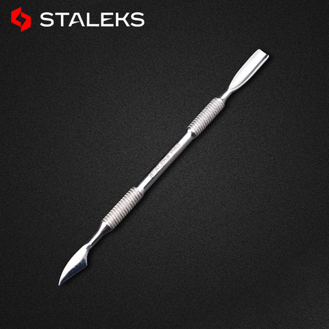 STALEKS Stainless Steel Nail Cuticle Spoon Pusher Profession Fashional Double Head Dead Skin Remover Manicure Nail Art Tools ► Photo 1/5