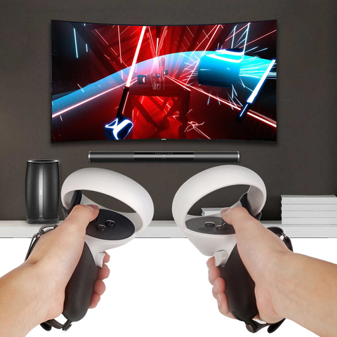 GOMRVR VR Accessoires Beschermhoes Voor Oculus Quest 2 Grip Vr Controller Case Met Knuckle Band Handvat Grip Voor Oculus Quest 2 ► Photo 1/6