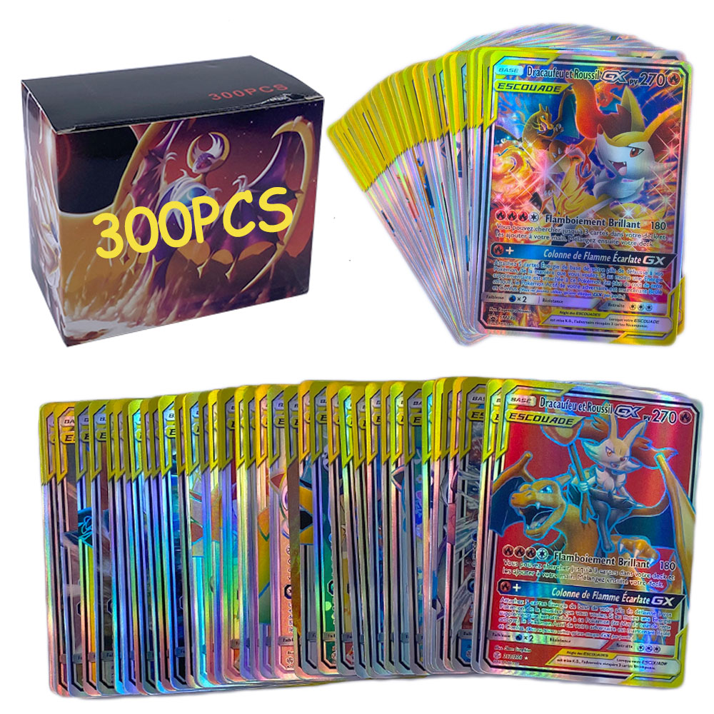 10-60pcs French Pokemon Cards Tag Team Gx V Max Vmax Shining Card