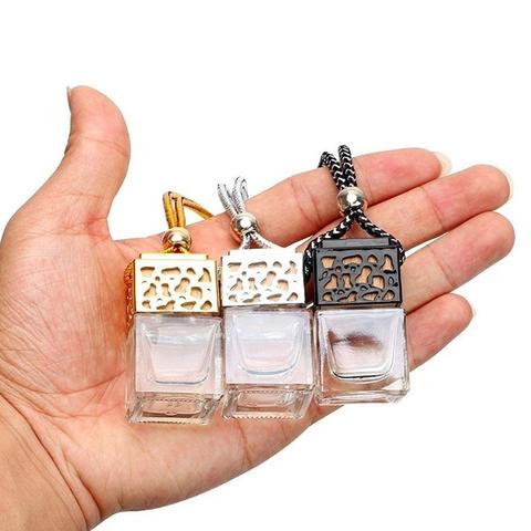 Car Perfume Bottle Air Freshener for Essential Oils Auto Ornament Perfume Pendant Empty Hanging Bottle Key Chains ► Photo 1/6