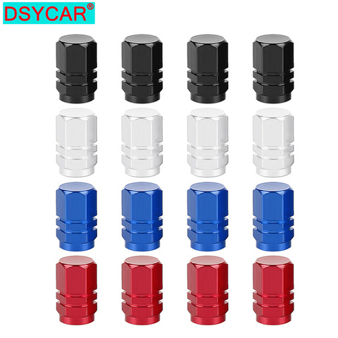 DSYCAR 4Pcs/lot Universal Car Moto Bike Tire Wheel Valve Cap Dust Covers Car Styling for Fiat Audi Ford Bmw Car VW Opel Mazda ► Photo 1/6