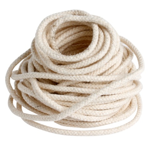 10M (33 ft) Braided Cotton Core Candle Making Wick For Oil Or Kerosene Lamps 4mm ► Photo 1/6