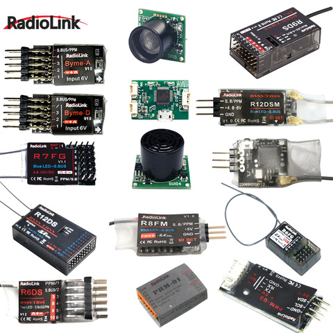 RadioLink R6FG/R6DS/R6DSM/R7FG/R8FM/R9DS/R12DS/R12DSM 2.4GHZ Receiver and Byme A/Byme D/Su04/OSD Module For RC Transmitter ► Photo 1/6