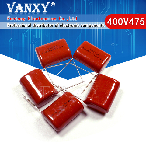 5PCS 400V475 400V 475 4.7UF  Polypropylene film capacitor pitch 25mm ► Photo 1/6