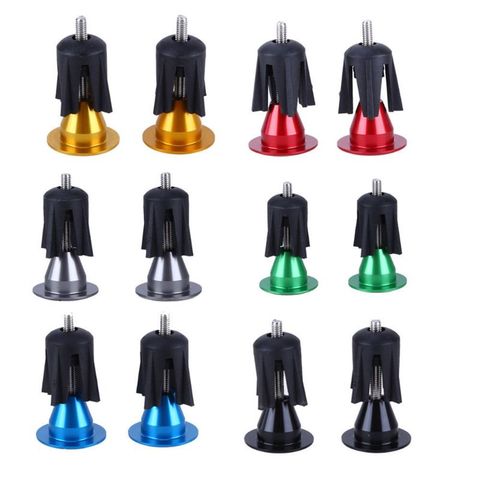 1pair Bike Handlebar Cap Bicycle Aluminum Alloy Bike Handlebar End Lock-On Plugs Bar Caps Covers Bicycle Parts ► Photo 1/6