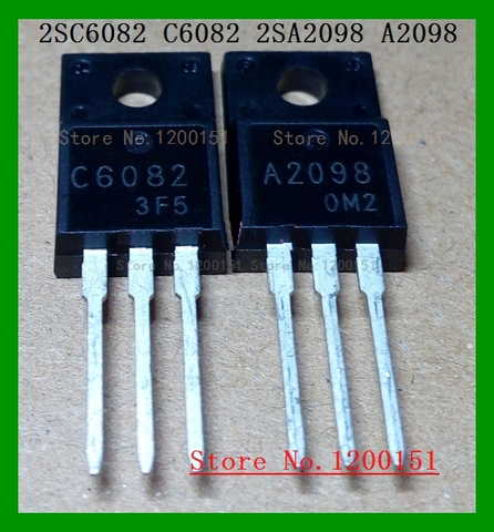 10pcs/lot=5pair 2SC6082 2SA2098 C6082 A2098 2SA2099 2SC5888 A2099 C5888 2SA2210 2SC6082 A2210 C6082 TO220F ► Photo 1/3