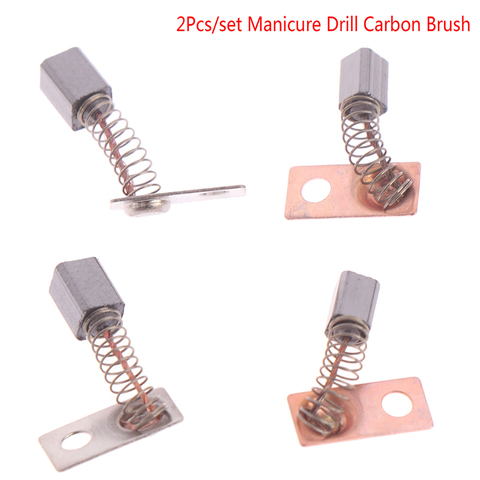 2pcs Carbon Brush Strong 210 102L 105L 90 204 Handle Carbon Brush All Strong Universal  Manicure Drill Accessory ► Photo 1/1