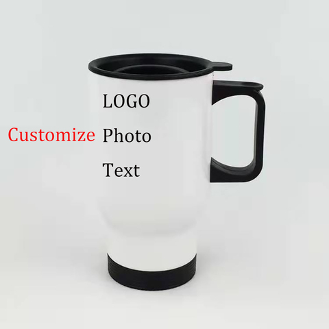 Diy Tumbler Customize Travel Car Mug Personalized Cup Water Bottle Coffee mug  Print of logo name image 450ML Cup ► Photo 1/6