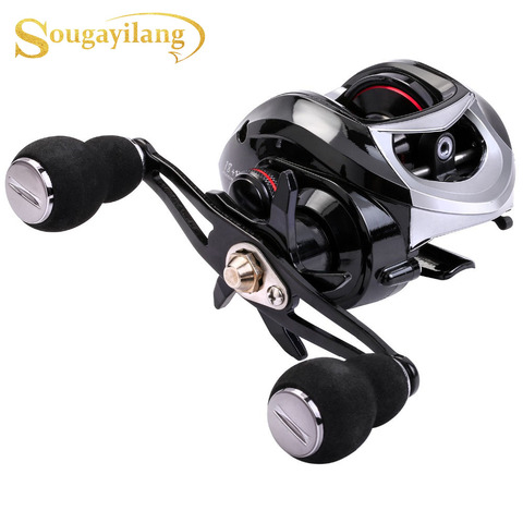 Sougayilang 18+1BB Fishing Reel Strong Drag Power 10kg White/Black Right/Left Handed Carp Fishing Wheels Fishing Tracking Pesca ► Photo 1/6