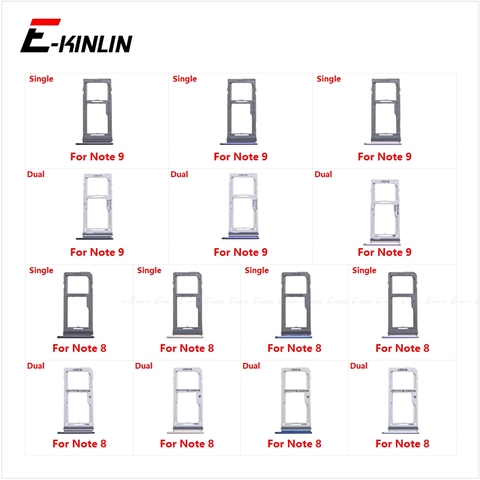 Sim Card Socket Slot Tray Reader Holder Connector Micro SD Adapter Container For Samsung Galaxy Note 9 8 N960 N950 ► Photo 1/6