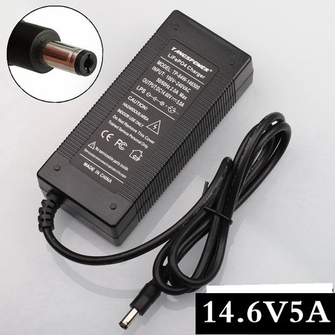 1pc best price 14.4 or 14.4V 14.6V 14.6V5A charger for 4 series 3.2V * 4 series Lifepo4 battery with 5A constant charge cu ► Photo 1/6