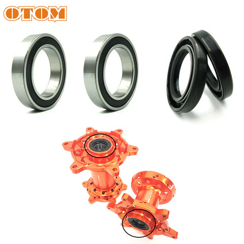 OTOM Motorcycle Front Rear Wheel Hub Oil Seal Bearing Set For KTM EXC SX XCF MXC SMR Husaberg Husqvarna TE FC FE 125 250 350 530 ► Photo 1/6