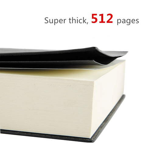 Soft Faux Leather Super Thick 512 Pages Ruled Notebook A5 Daily Notebook Life Records Best for 2-3 Years Writing ► Photo 1/6