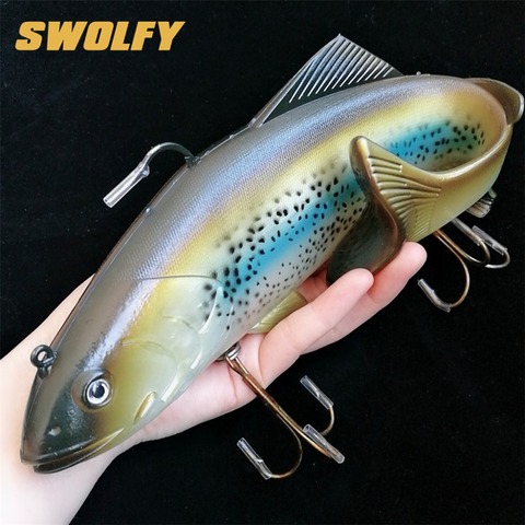 20cm/30cm 134g/300g big game 3D plastic lures soft lures Silicone Bait for fishing artificial isca pesca ► Photo 1/6