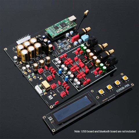 TZT Dual ES9038PRO Decoder Board DAC Board DSD 384K /Amanero USB /Bluetooth 5.0 Lossless Fiber Coaxial Decoder ► Photo 1/4