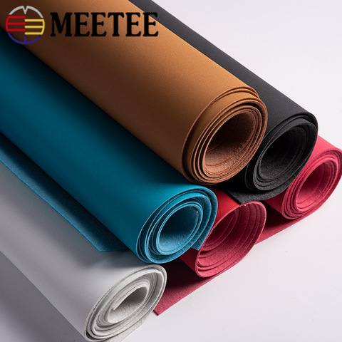 Meetee 45X137cm 1.1mm Thick Faux Synthetic Leather Fabric for Bag Sofa Decorative Sewing Fabric DIY Leathercrafts Accessories ► Photo 1/6