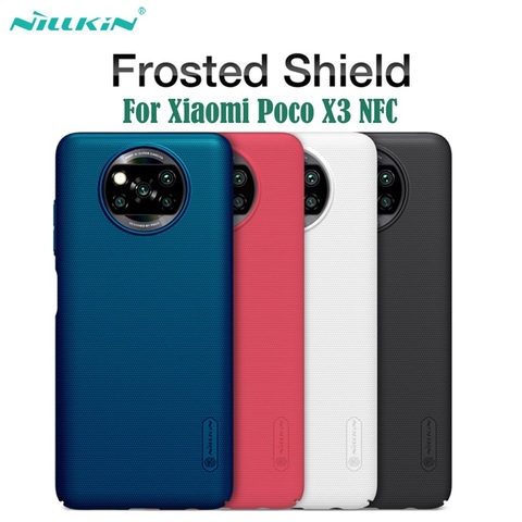 Nillkin Cover For Xiaomi Poco X3 NFC Case Frosted Shield Case Hard PC Matte Phone Protector Back Cover For Xiaomi Poco X3 nfc ► Photo 1/6