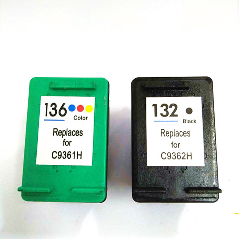einkshop for hp 132 136 Compatible Ink Cartridge For HP Photosmart 2573 C3183 1513 Officejet 6213 D4163 for hp 132 cartridge ► Photo 1/6