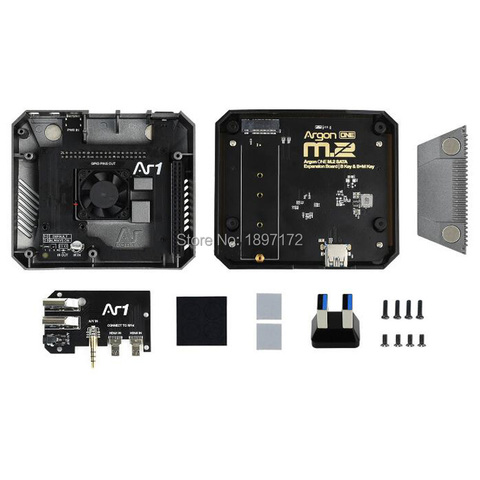 Raspberry Pi 4B Argon One M.2 SSD Aluminum Case, With M.2 SSD Expansion Slot ► Photo 1/6